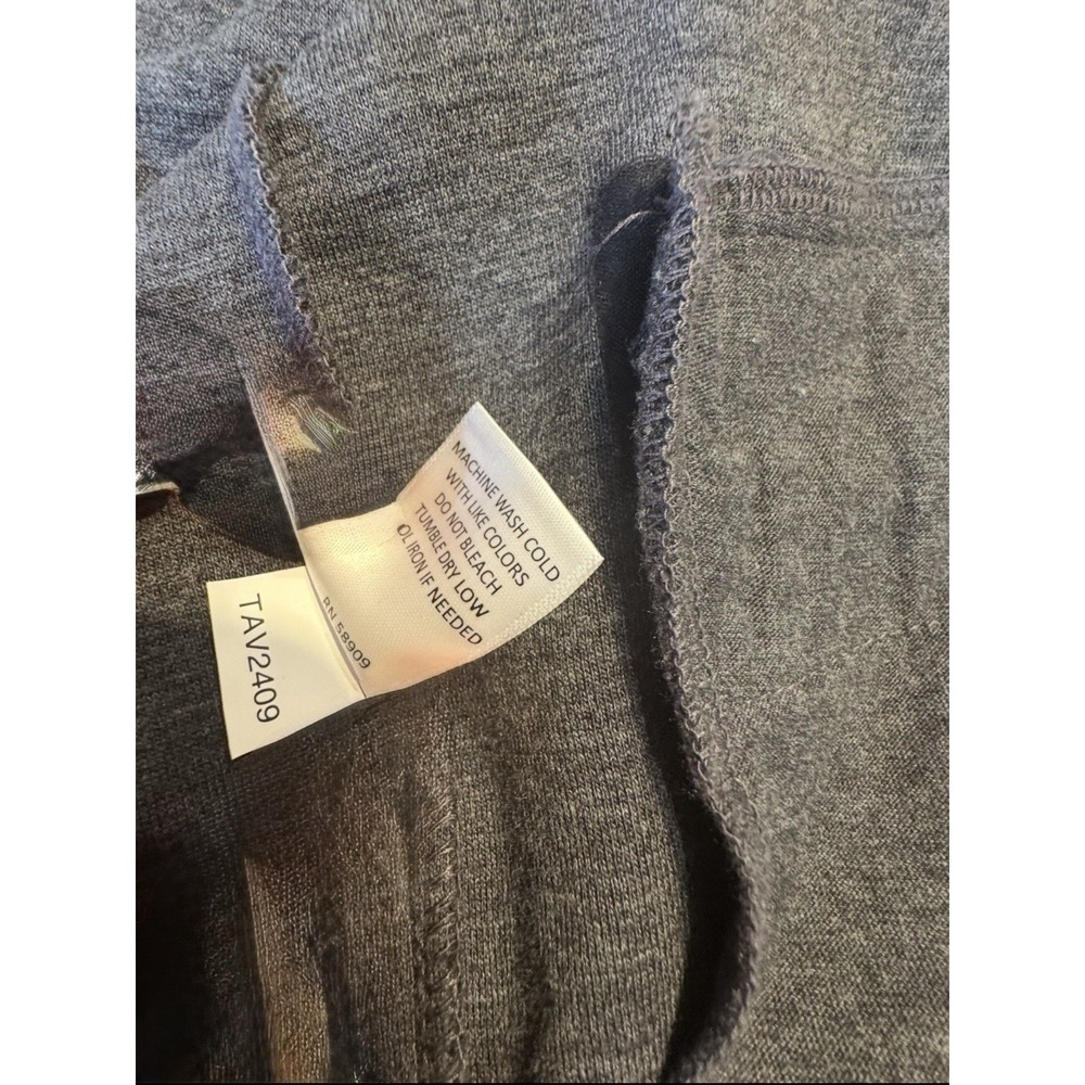 Cremieux Gray Shawl Collar Button-Front Knit Cardigan Sweater L w/ Pockets - Picture 5 of 13